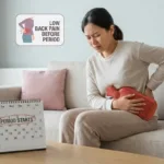low back pain before period