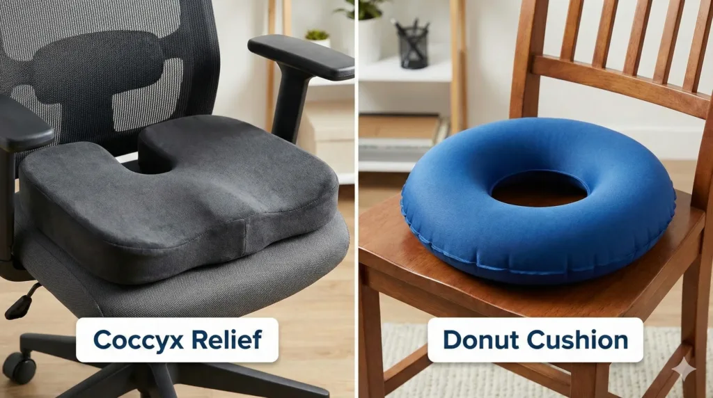 low back pain by tail bone