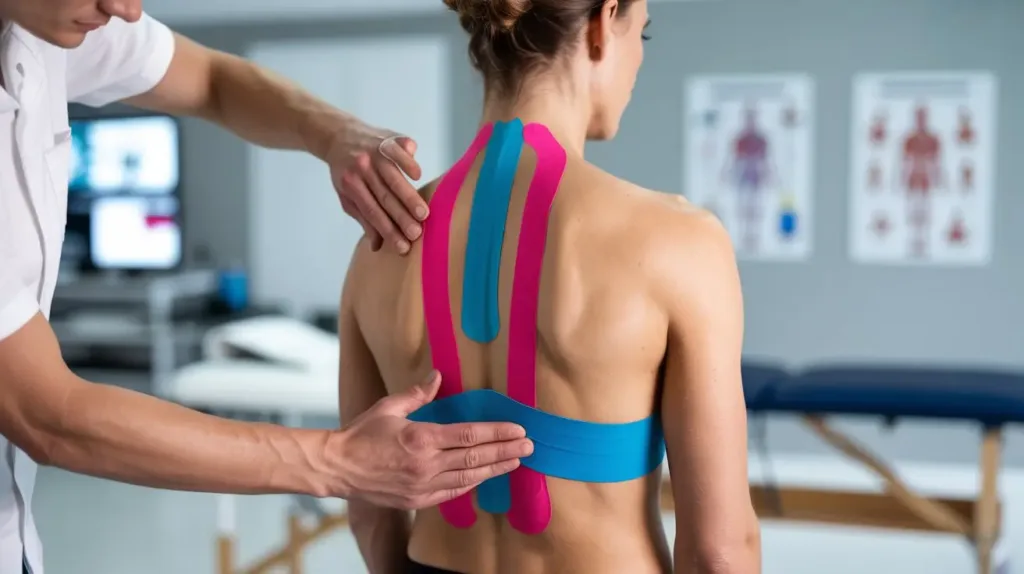 low back pain KT tape