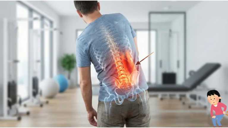 body leaning to one side lower back pain