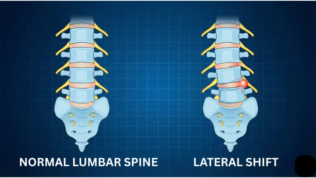BODY LEANING TO ONE SIDE LOWER BACK PAIN