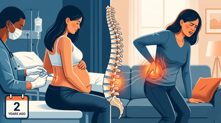 lower back pain 2 years after epidural