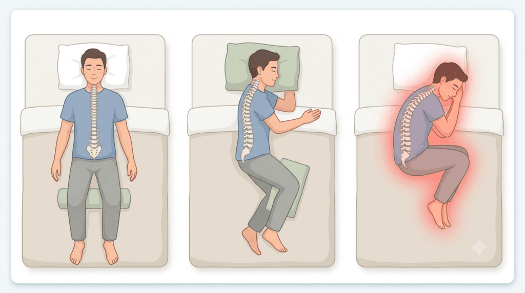 how to sleep in ankylosing spondylitis 